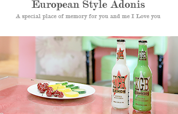 European Style Adonis A special place of memory for you and me I Love you