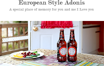 European Style Adonis A special place of memory for you and me I Love you